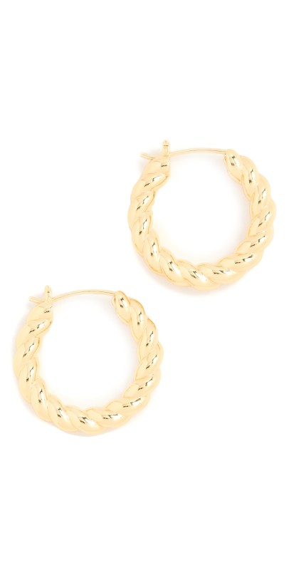 Gorjana Crew Hoops Gold