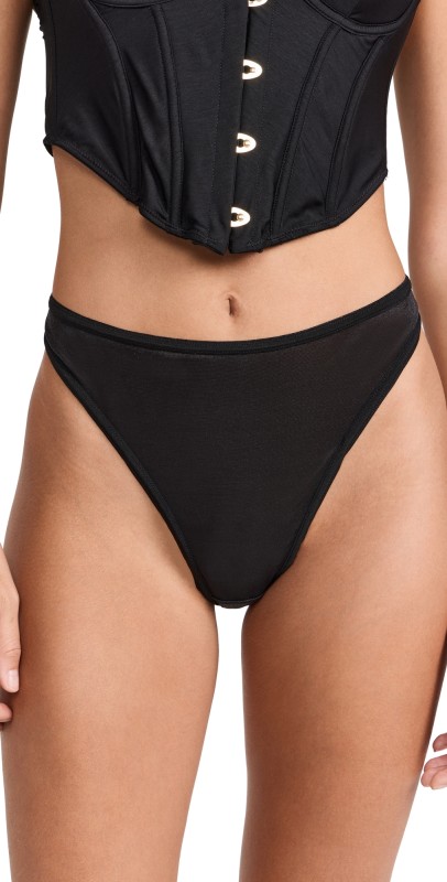 Bluebella Thena High Waist Thong Black