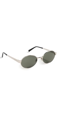 Saint Laurent SL 692 Sunglasses Silver-Silver-Grey