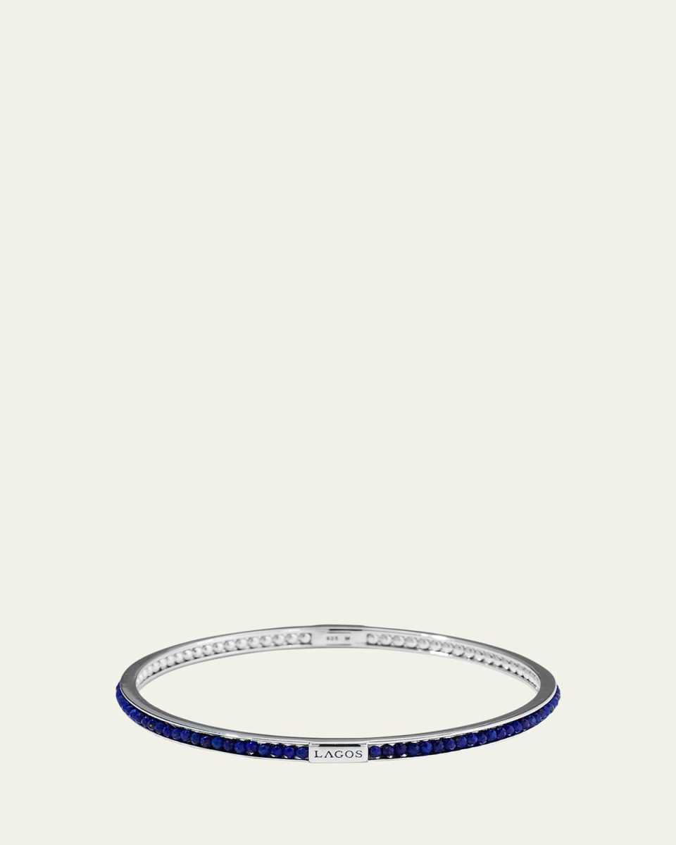 Caviar Icon Beaded Stone Bangle Bracelet