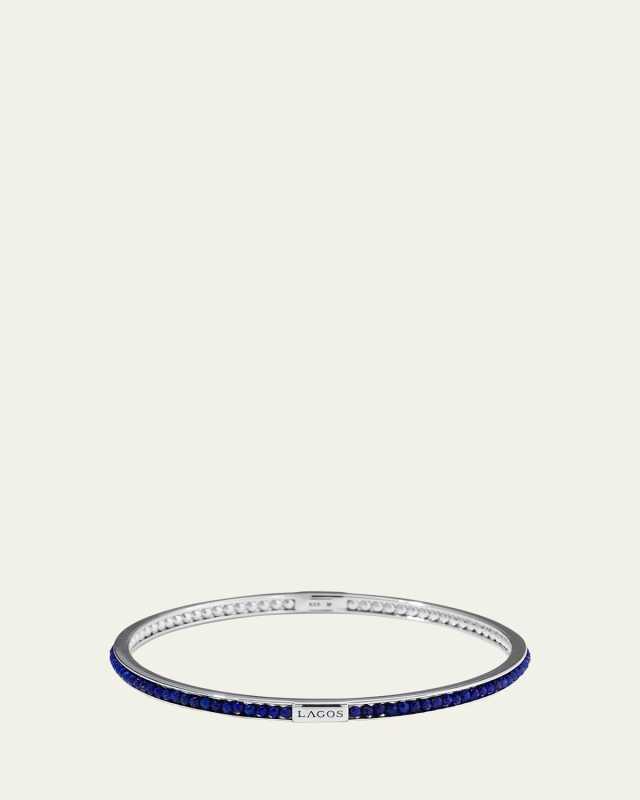 Caviar Icon Beaded Stone Bangle Bracelet