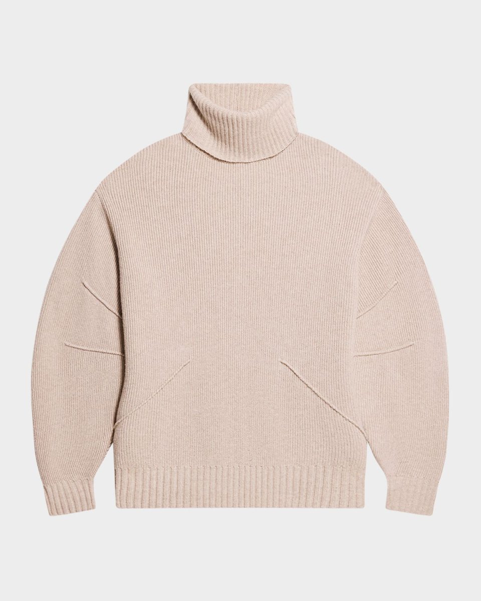 Apex Chunky Wool-Cashmere Turtleneck Sweater