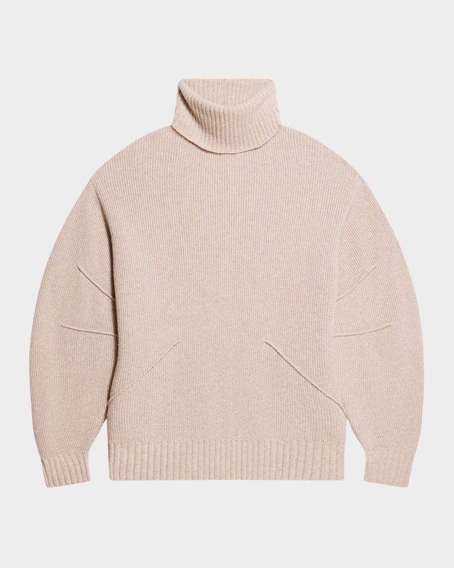 Apex Chunky Wool-Cashmere Turtleneck Sweater