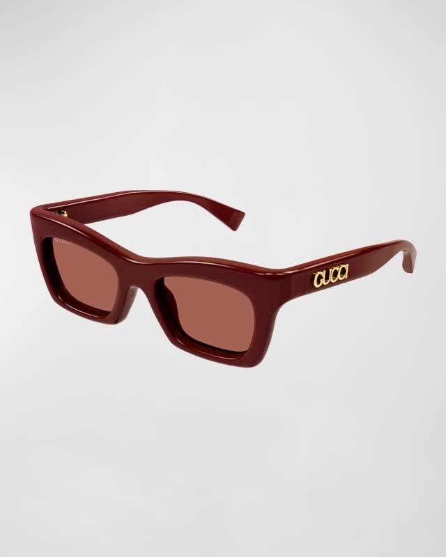 Logo Acetate Cat-Eye Sunglasses