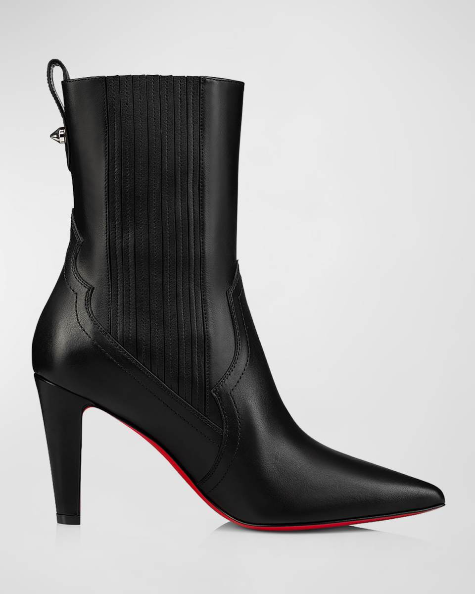 Leather Chelsea Red Sole Booties