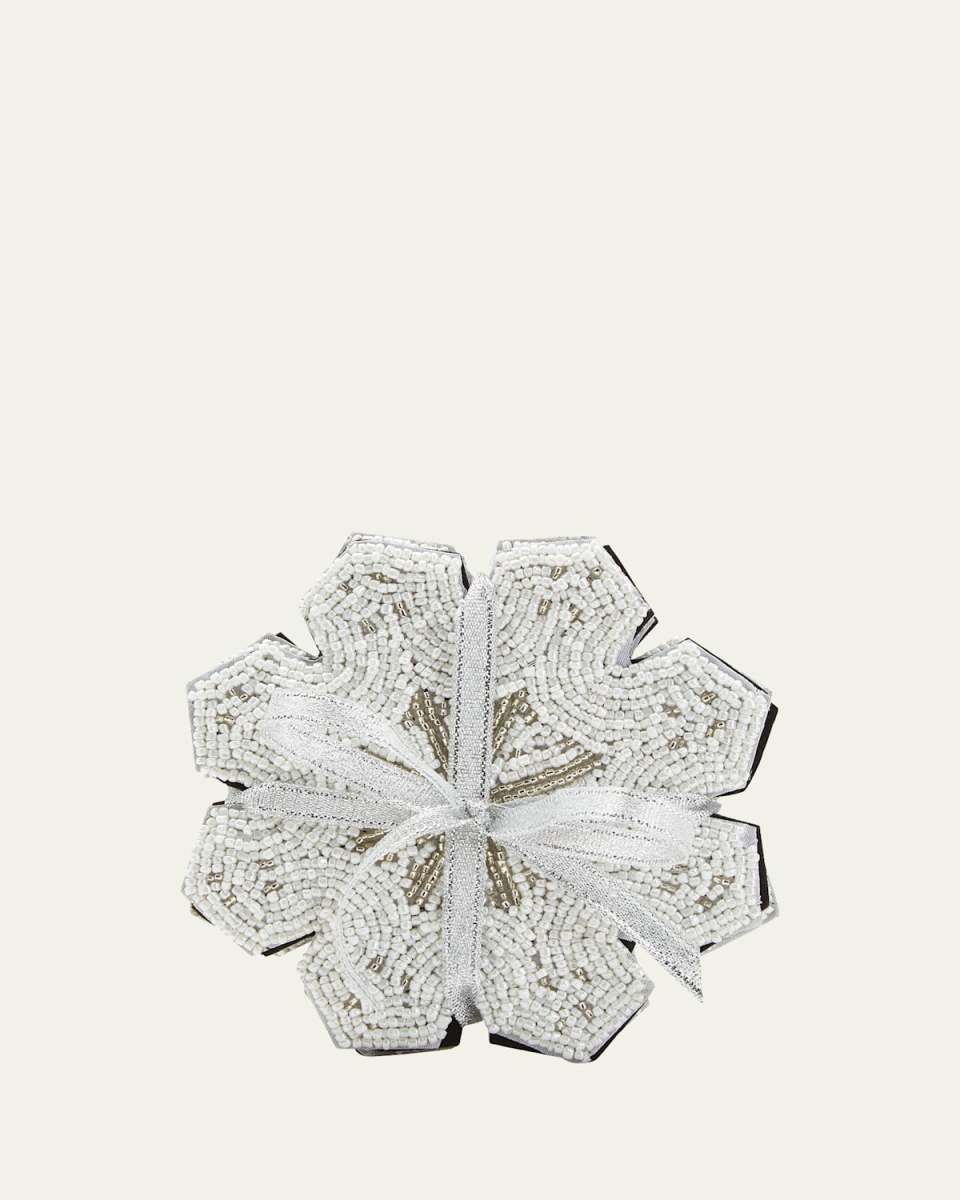 Snowflake Christmas Coasters, Set of 4