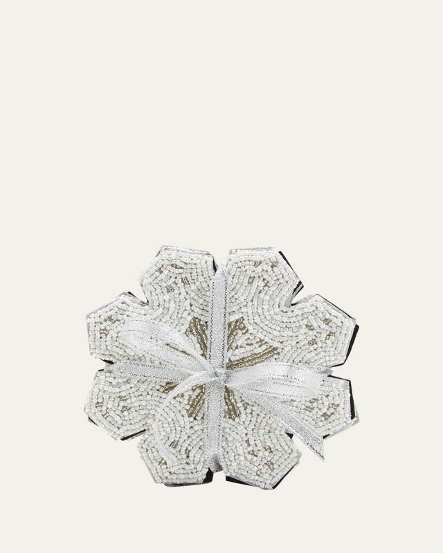 Snowflake Christmas Coasters, Set of 4