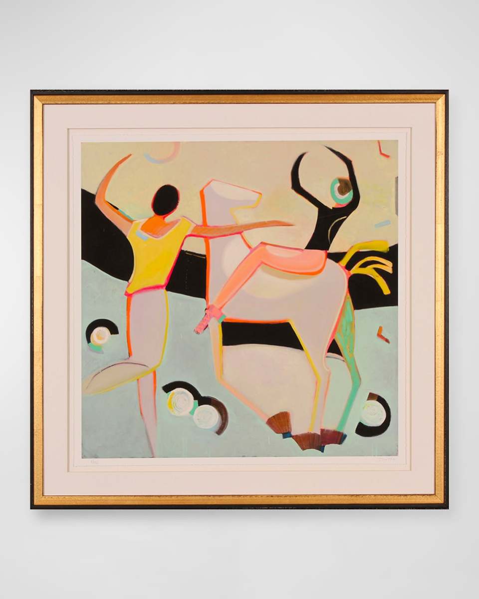 "Running With Wolves" Abstract Giclee