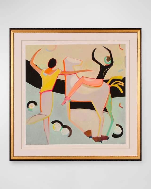"Running With Wolves" Abstract Giclee