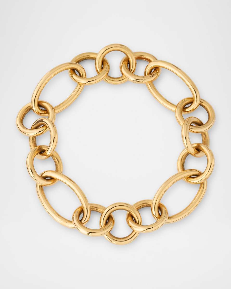 Golden Dreams 18K Yellow Gold Oval Link Bracelet