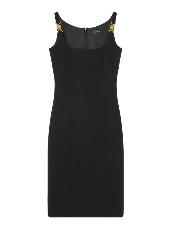 Versace Robe Au Genou - Noir
