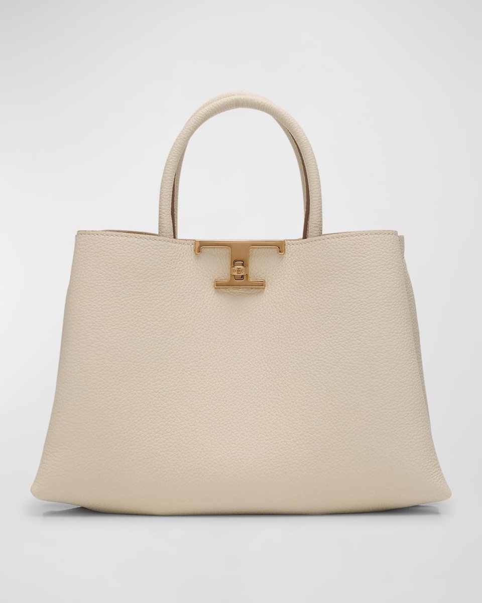 Small Leather T Timeless Tote Shopping Bag