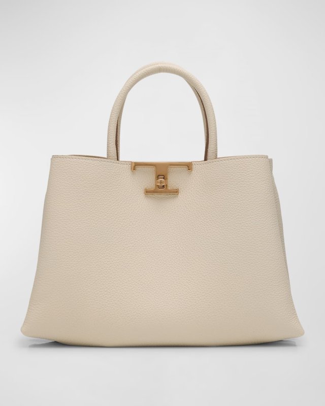 Small Leather T Timeless Tote Shopping Bag