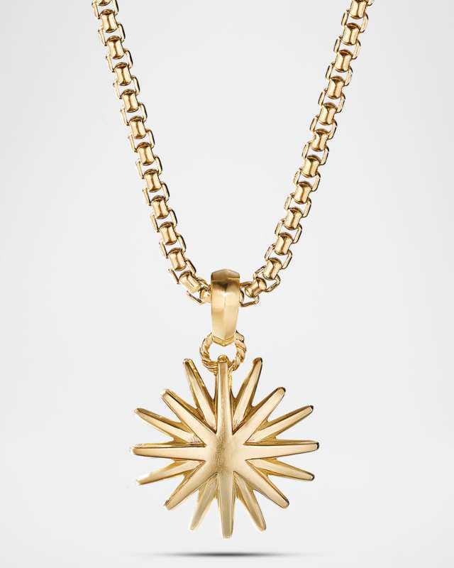 Starburst Charm in 18K Gold, 21.5mm