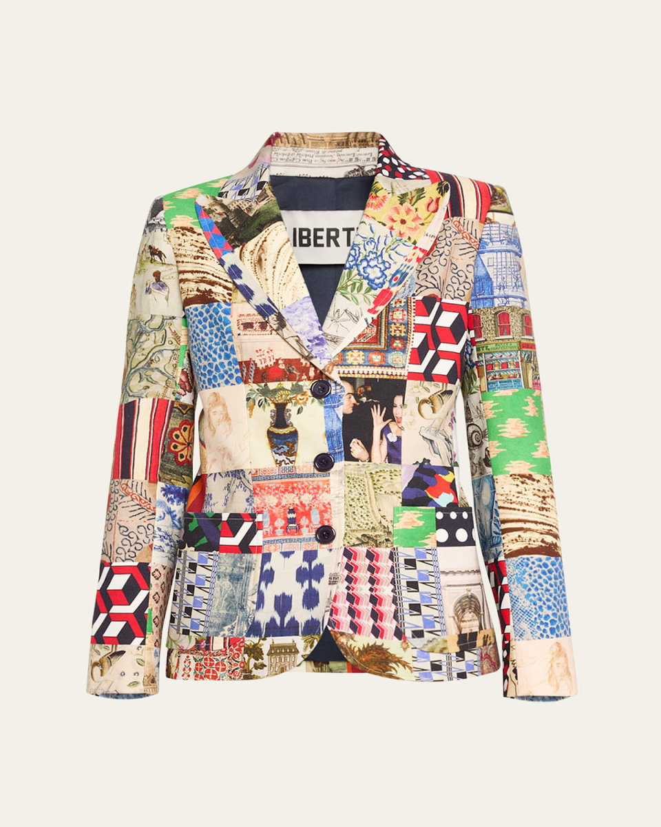 Bloomsbury Collage Printed Blazer Jacket