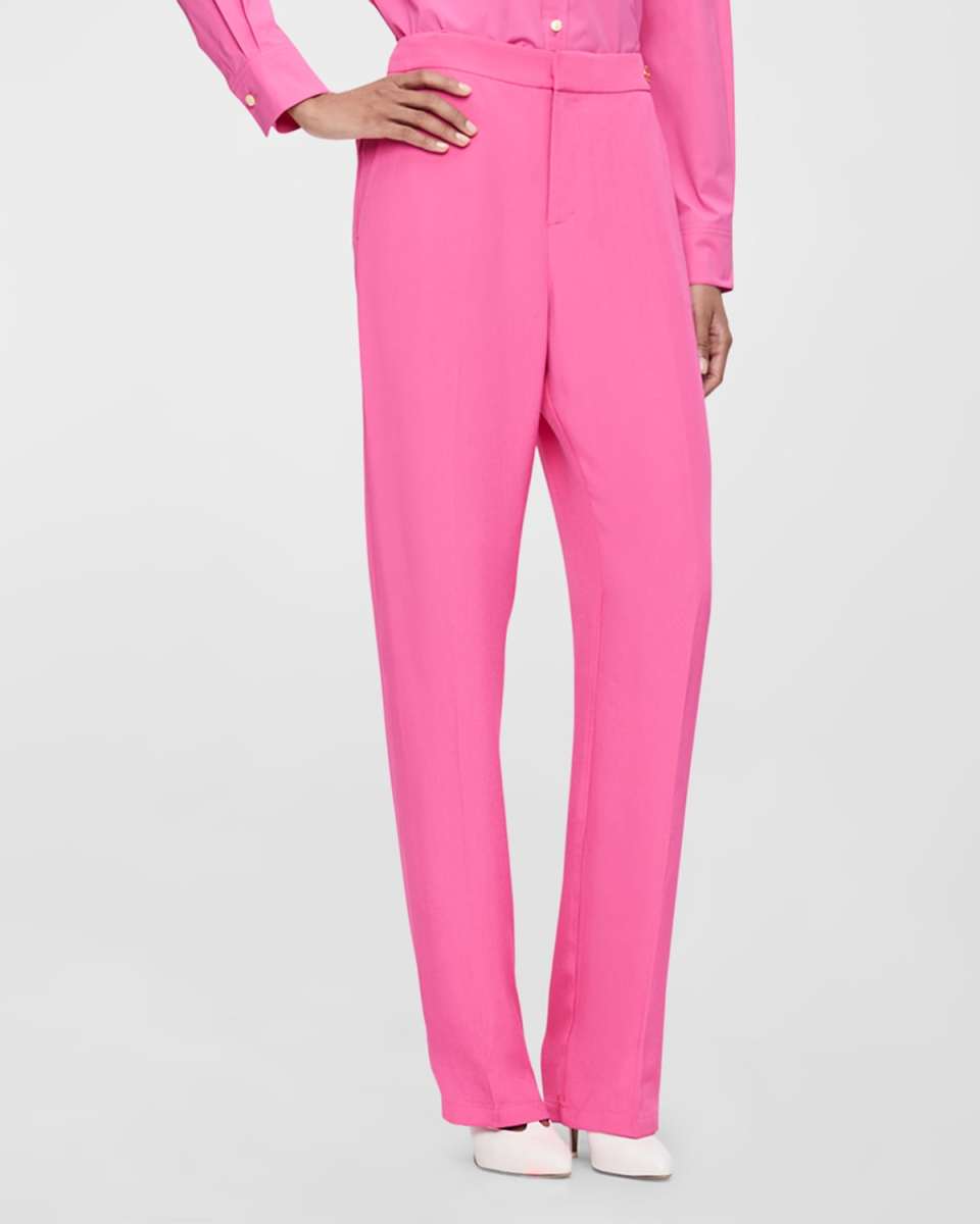 Panama Straight-Leg Viscose Pants