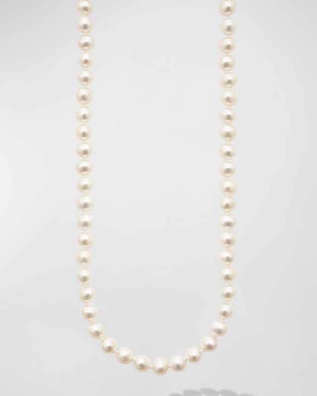 Sterling Silver and 18K Luna Pearl Small Strand Necklace