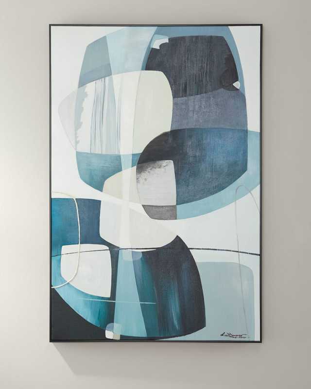 "Moody Blues" Original Artwork Painting on Canvas By LM Zhou