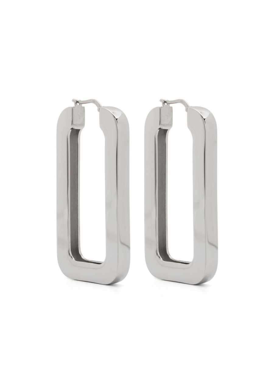 logo-engraved earrings