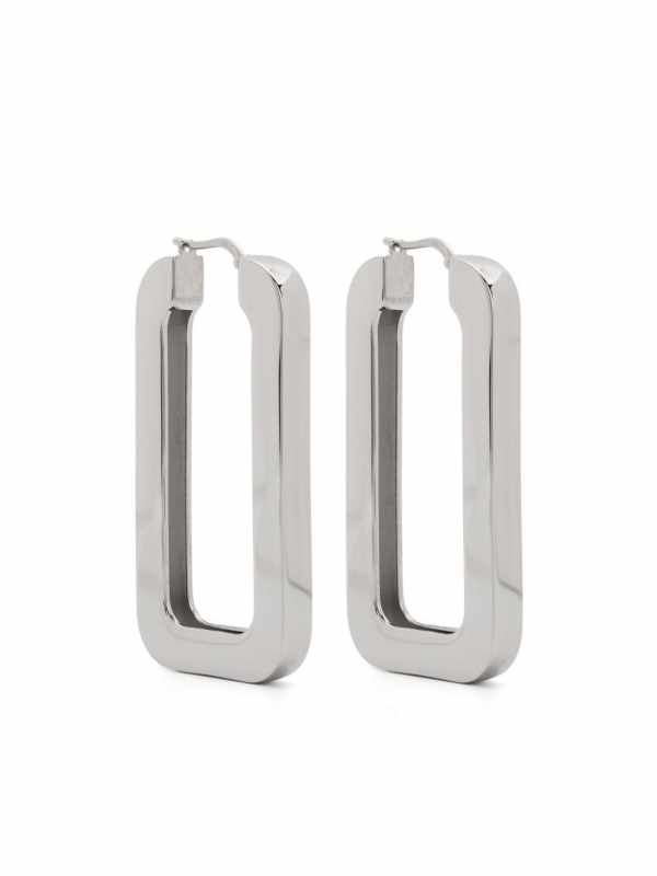 logo-engraved earrings