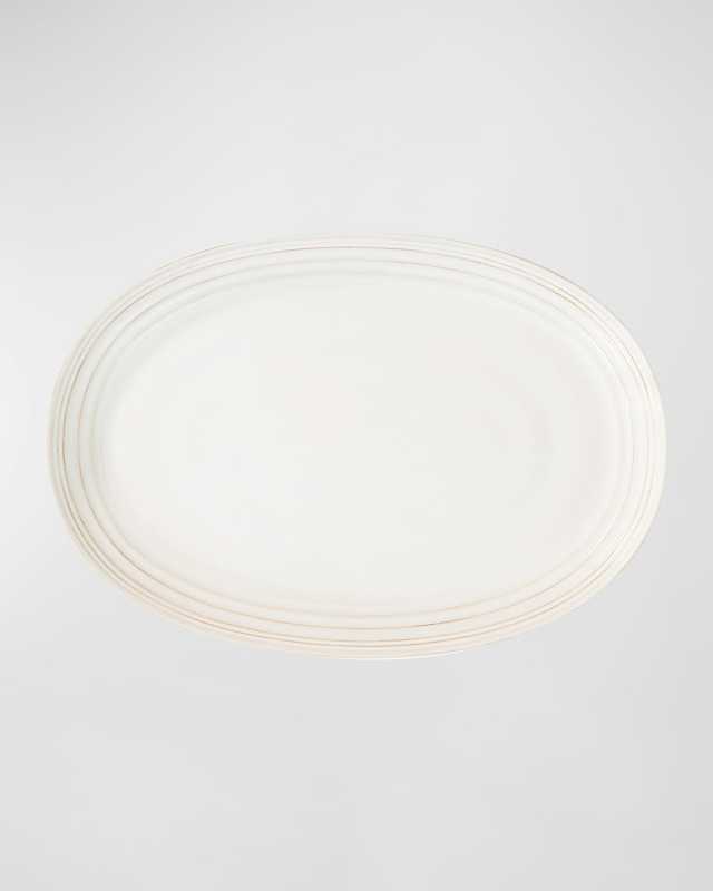 Bilbao 17" Platter - Whitewash