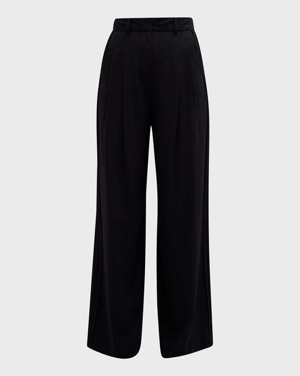 Selby Mid-Rise Pleated Trousers