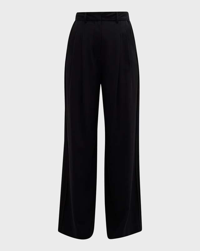 Selby Mid-Rise Pleated Trousers