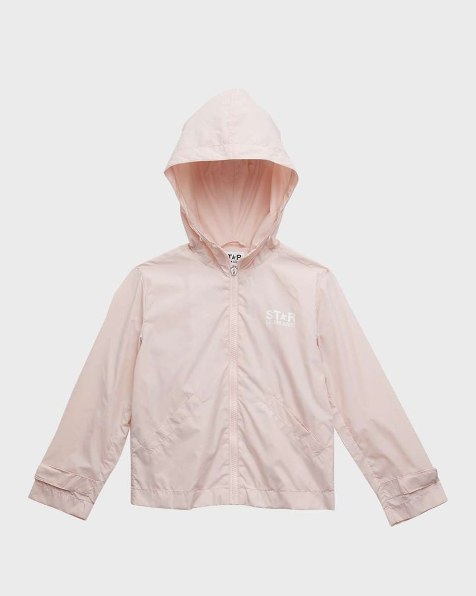 Girl's Star Logo-Print Windbreaker, Size 4-10