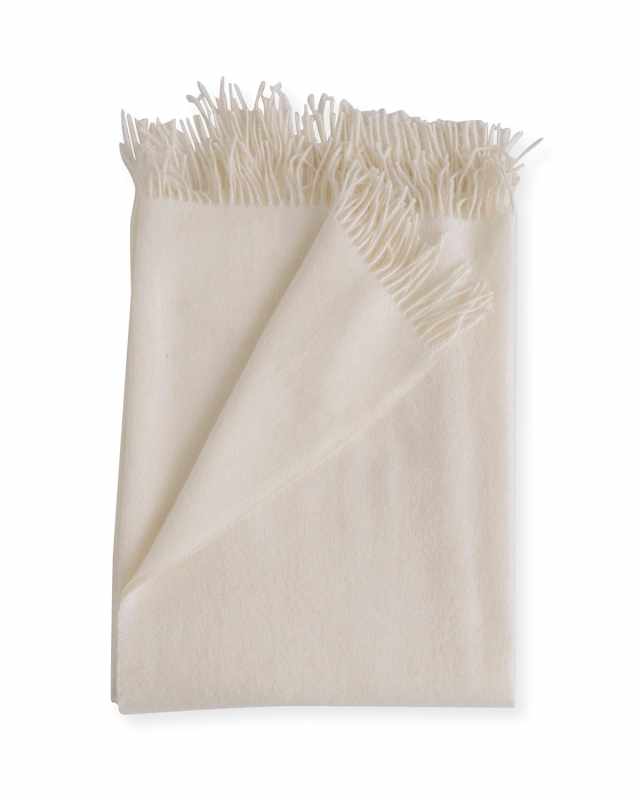 Alpaca Throw, Pearl