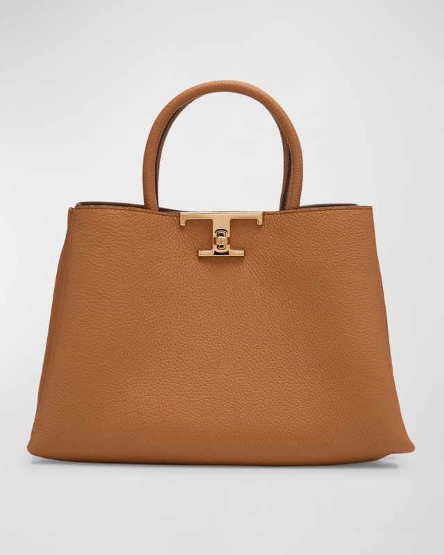Small Leather T Timeless Tote Shopping Bag