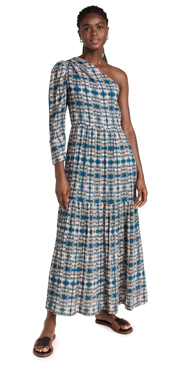 Atelier 17.56 Josefina Dress Blue/Orange