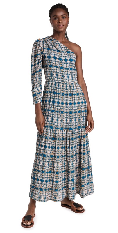 Atelier 17.56 Josefina Dress Blue/Orange