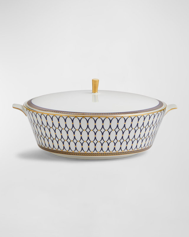 Renaissance Gold Covered Vegetable Dish