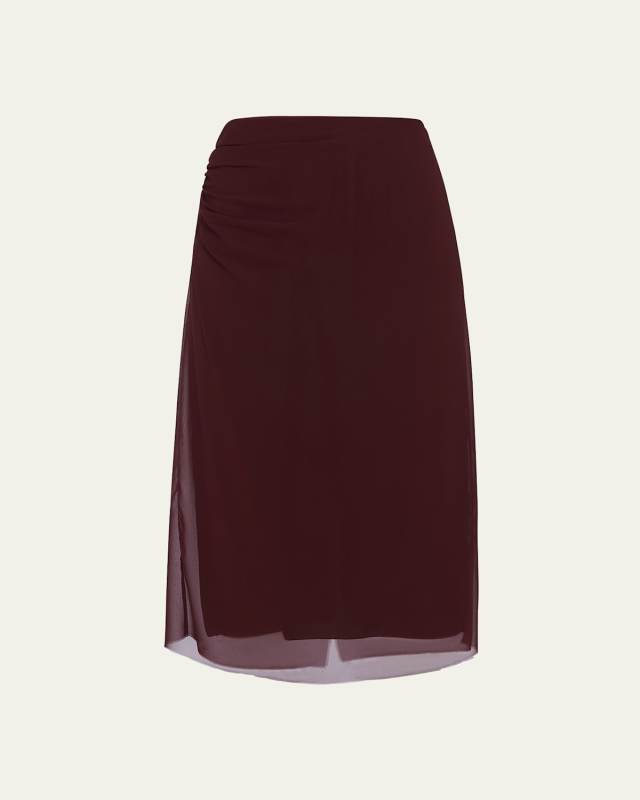 Georgette Midi Skirt