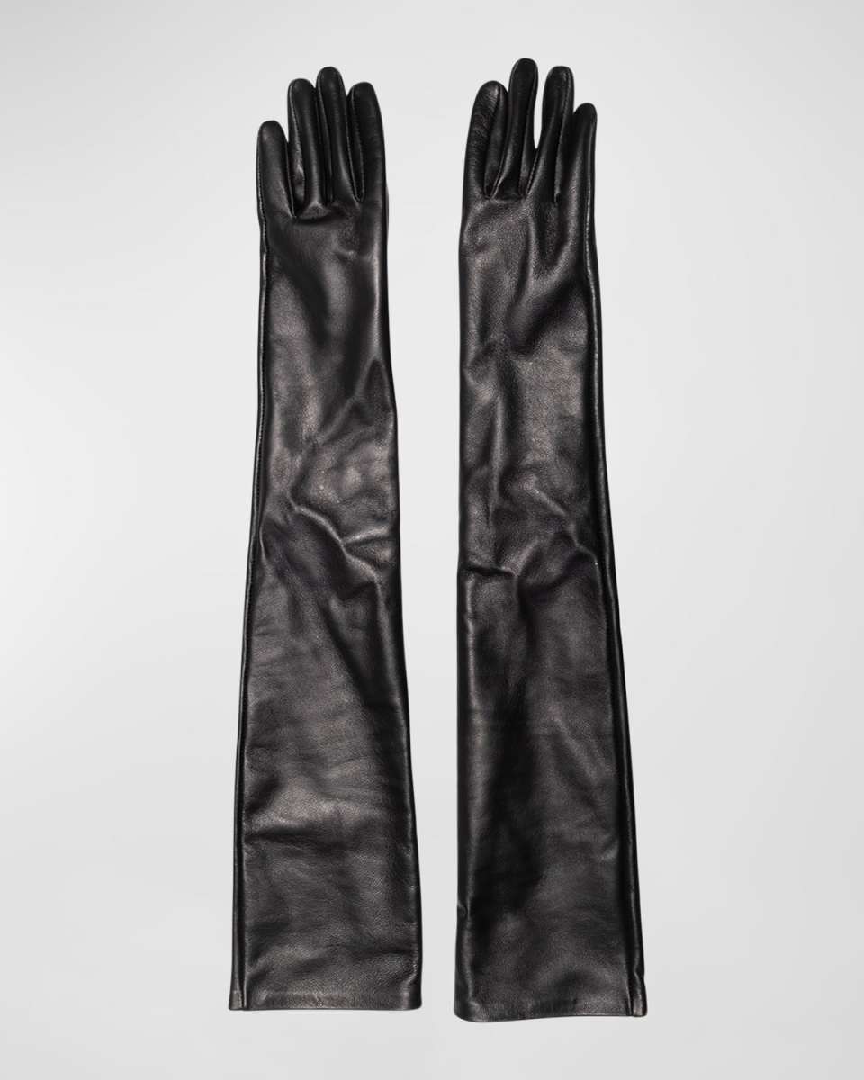 Cruella Leather Opera Gloves