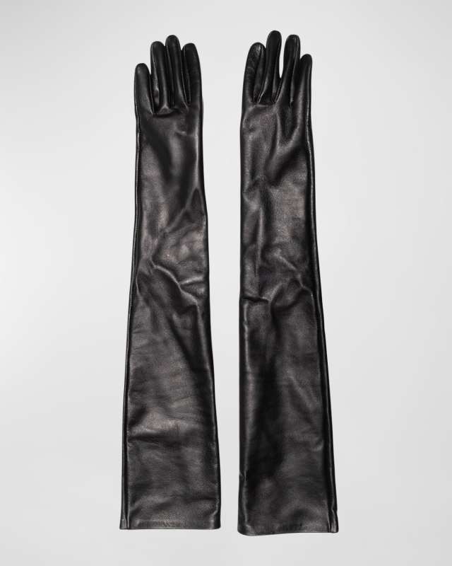 Cruella Leather Opera Gloves