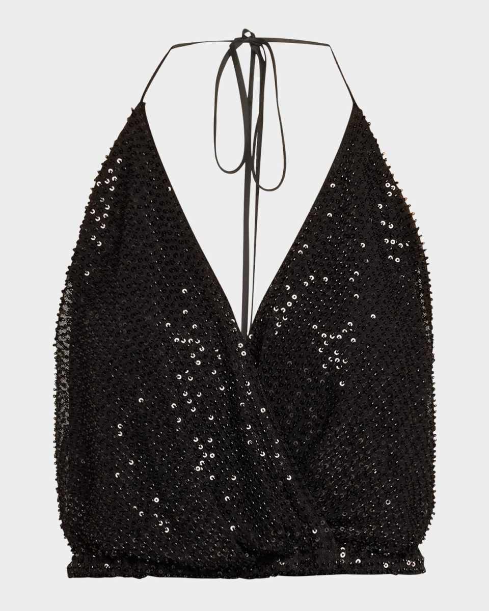 Sullivan Sequined Halter Top