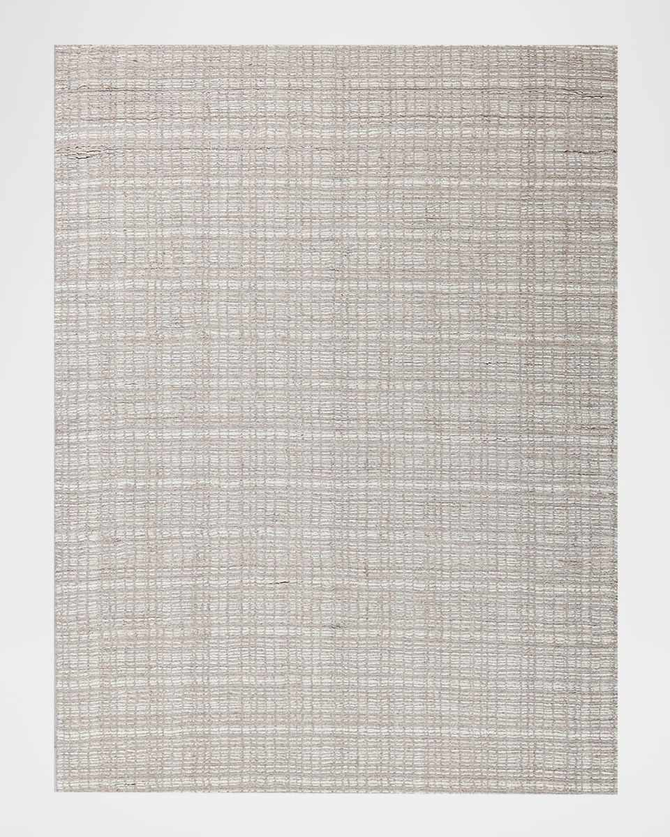 Alpine Hand-Loomed Beige & Ivory Rug, 6' x 9'