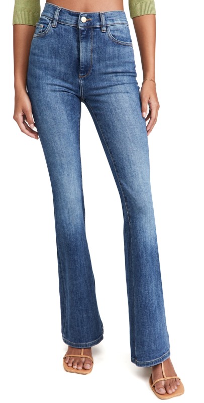 DL1961 Bridget Boot High Rise Instasculpt Jeans Admiral (Performance)