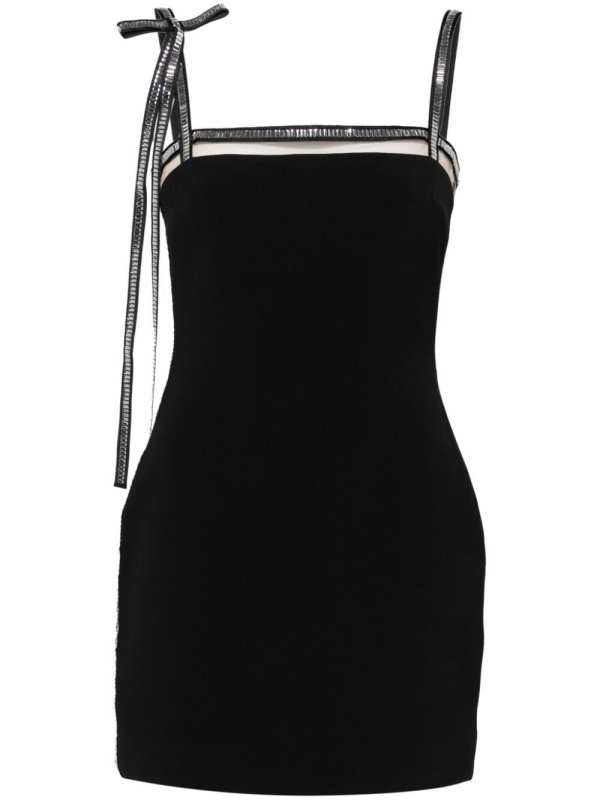 crystal-embellished mini dress
