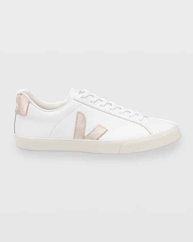 Esplar Logo Leather Low-Top Sneakers
