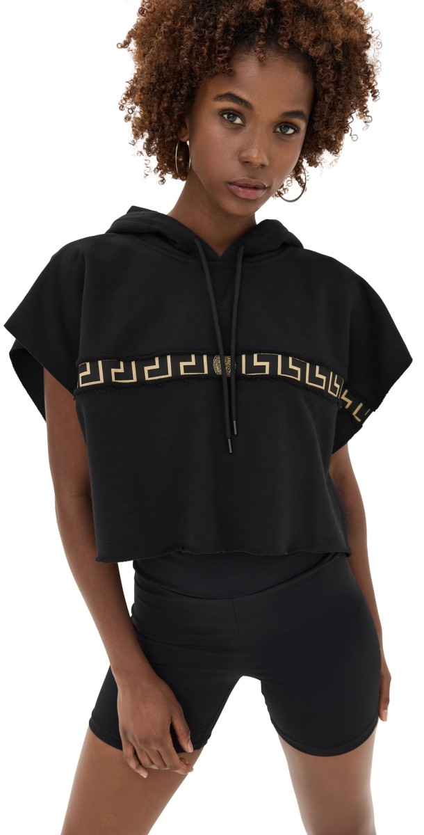 Versace Tex Felpa Artico Sweatshirt Black