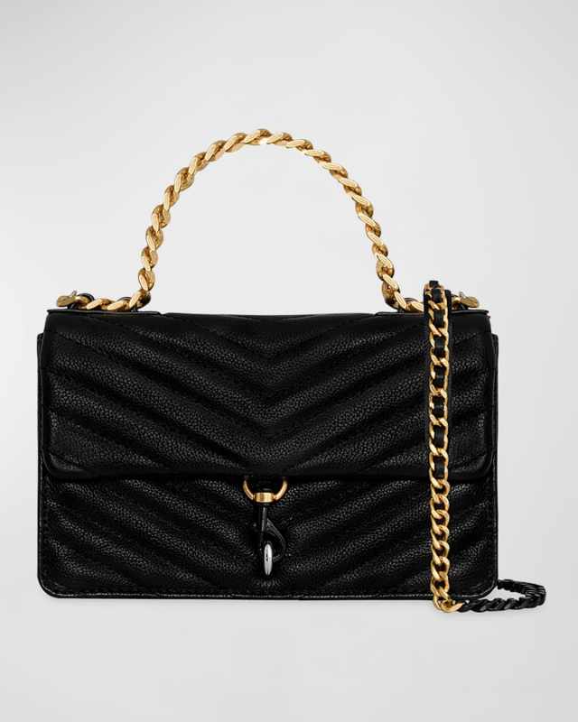 Edie Mini Quilted Leather Chain Crossbody Bag