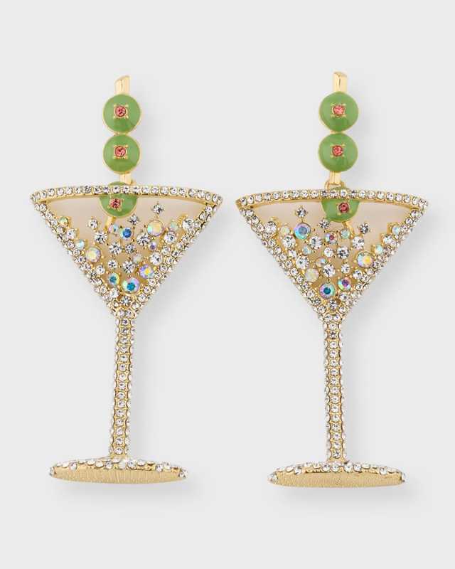 Pimento Memento Crystal Drop Earrings