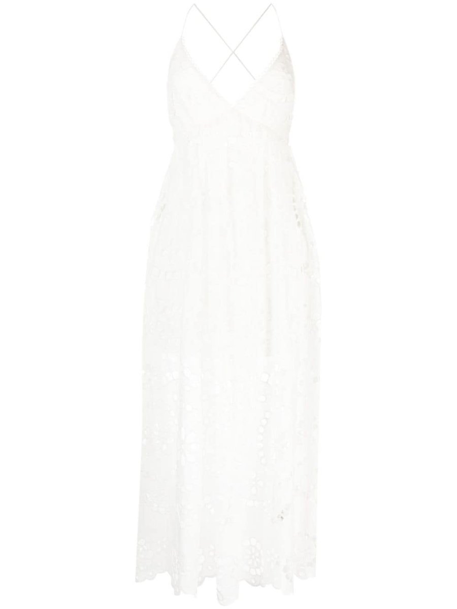 Lexi embroidered slip dress
