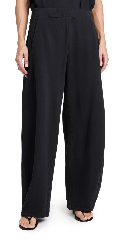Tibi Petite Summer Sweatshirting Winslow Pants Black