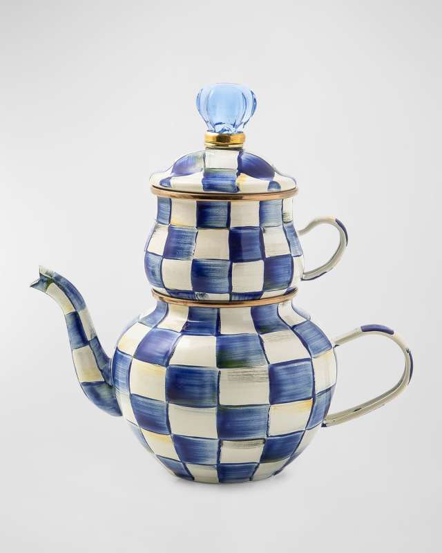 Royal Check Enamel High Tea