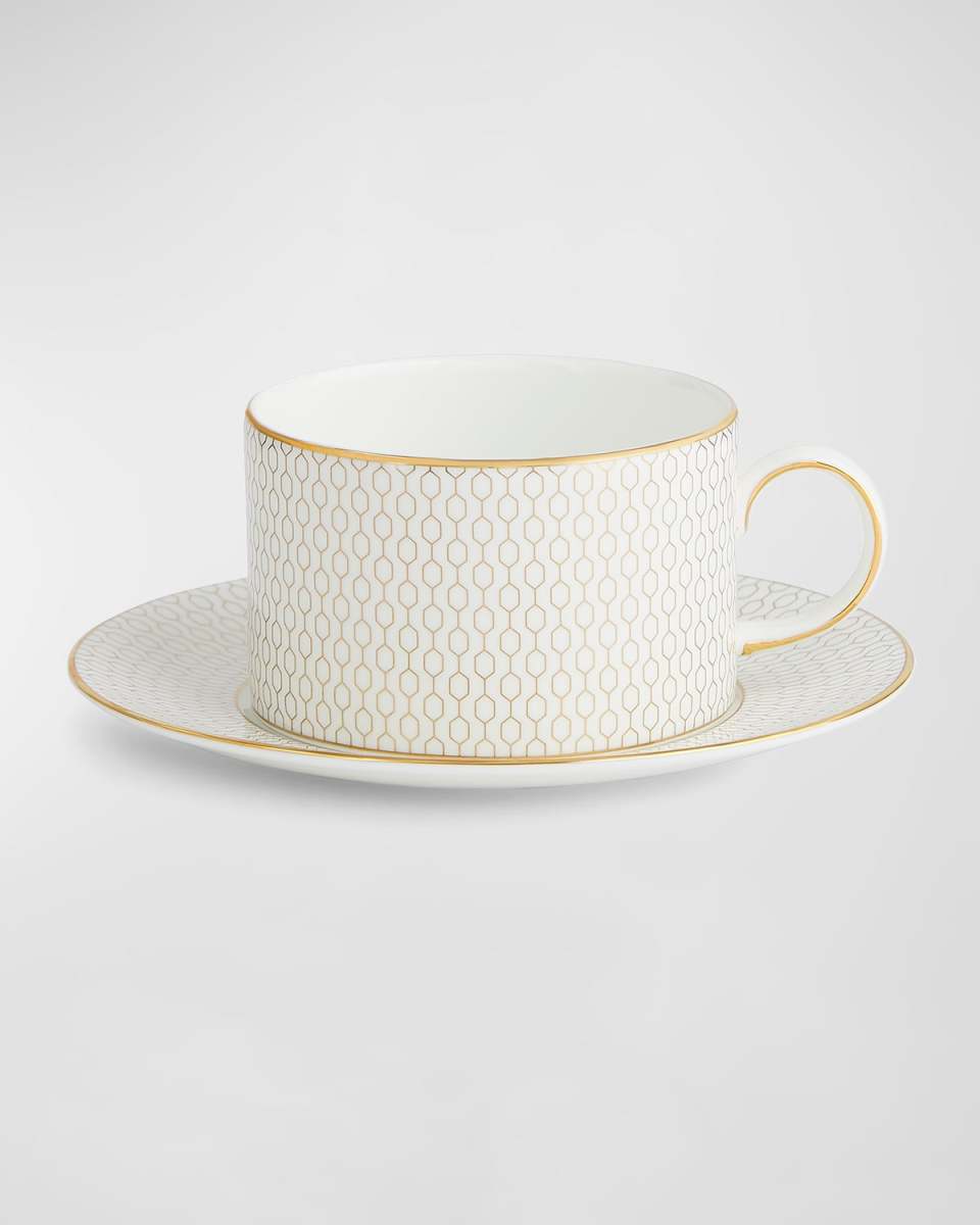 Gio Gold Teacup & Saucer Set