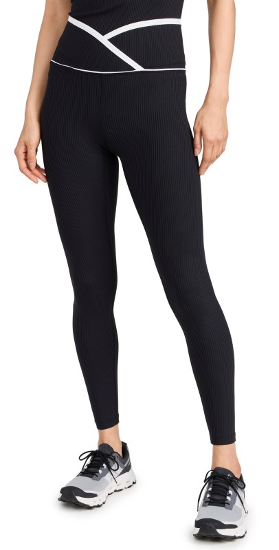 Year of Ours Ribbed Two Tone Veronicaeggings Black/White