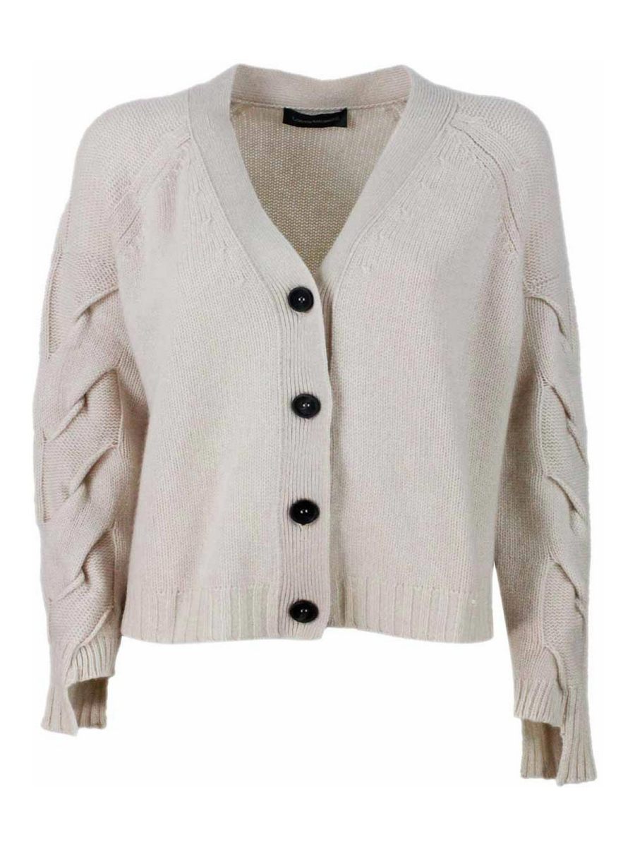 Lorena Antoniazzi Pull Col Rond - Beige